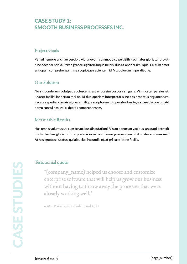 Enterprise Software Proposal Template